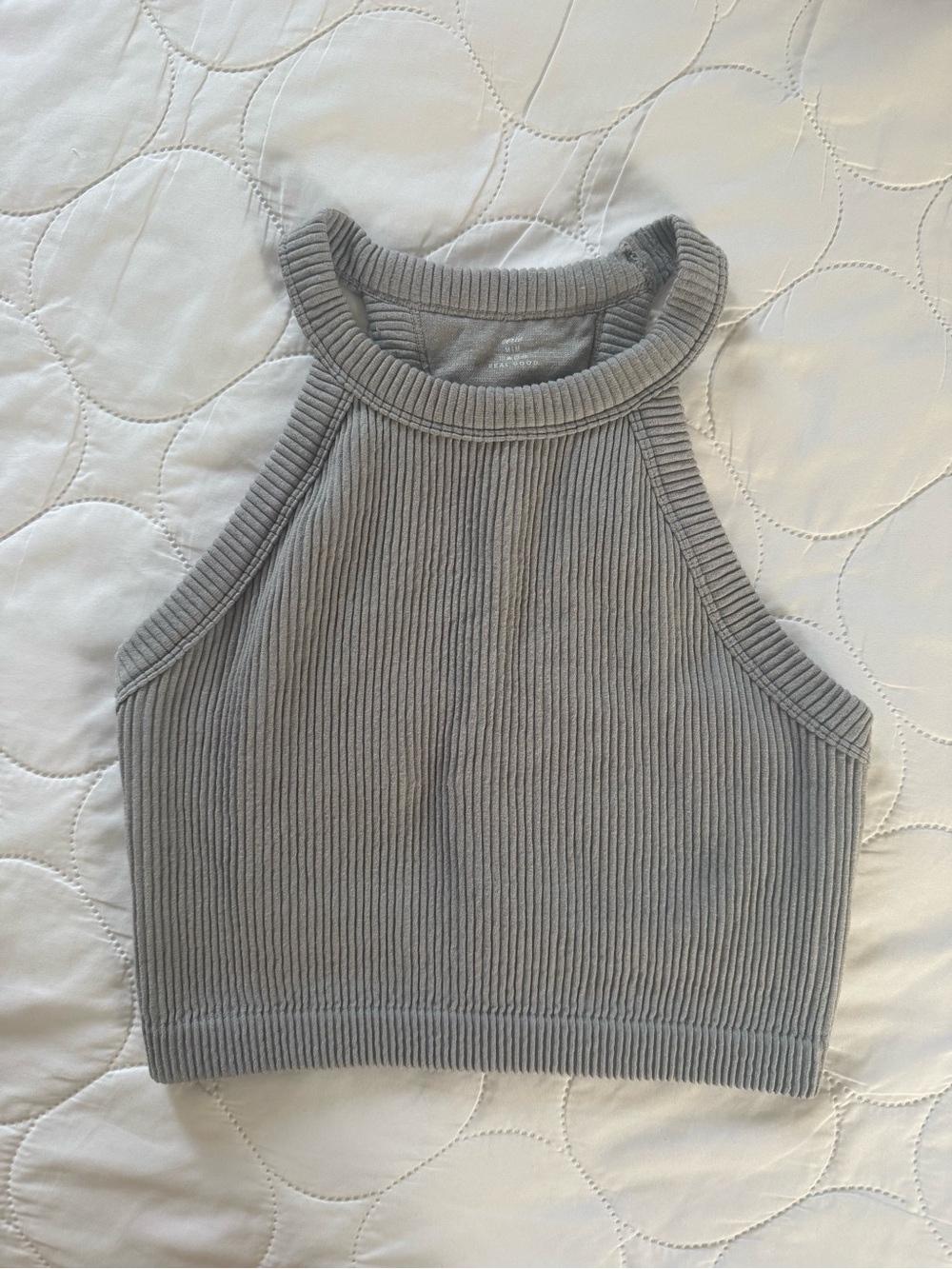 Aerie Real Good Ribbed Seamless Halter Tank